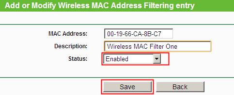 add the mac address of printer to the list of permitted devices for a wireless router